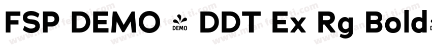FSP DEMO - DDT Ex Rg Bold字体转换